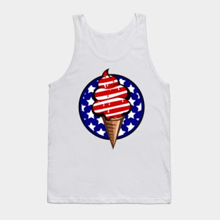 Stars and stripes USA Ice Cream Tank Top